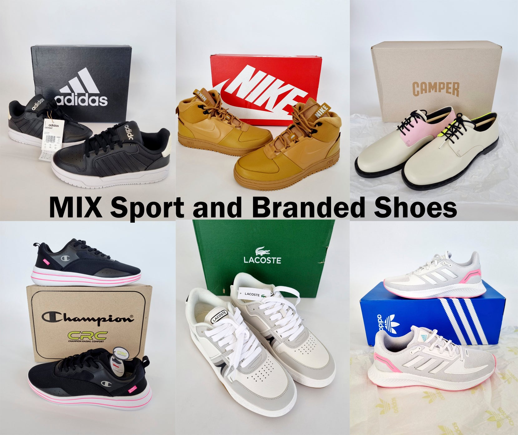 MIX sports and branded shoes MIX sports and branded shoes